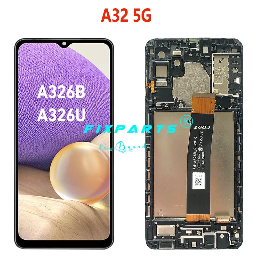 Test Well For SAMSUNG Galaxy A32 5G LCD Display Touch Screen Digitizer  Assembly A326B LCD For SAMSUNG A32 4G Screen With Frame