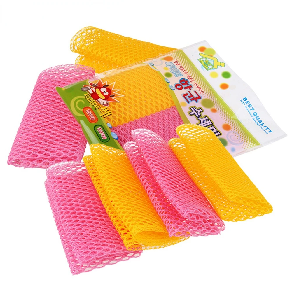 Serviette de lavage et de nettoyage, filet à huile antiadhésif, tissu plat,  Polyester, forte décontamination, absorbant très efficace, 2 pièces -  AliExpress