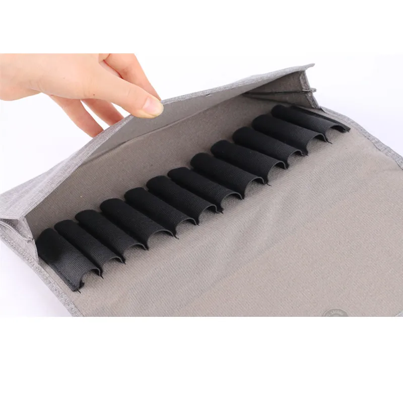 고품질 연필 케이스 PU 가죽 만년필 케이스 대용량 12개 펜 홀더 파우치 슬리브 베스트셀러