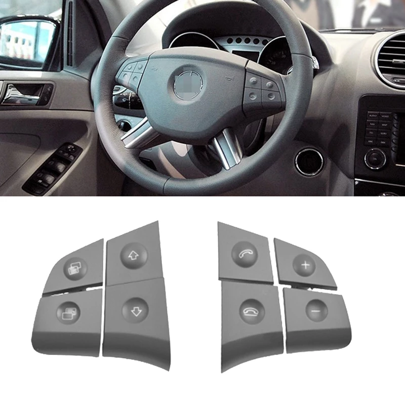 

Car Steering Wheel Control Switch Button For Mercedes Benz W164 ML GL B/R-Class W251 W245 Grey Accessories