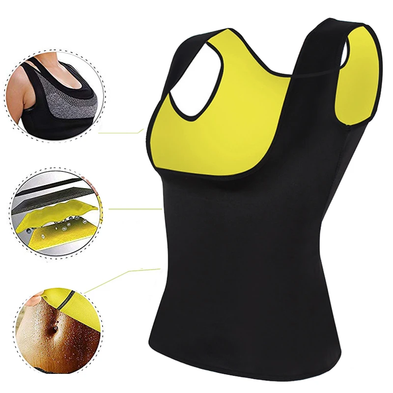 Women Neoprene Shapewear Waist Trainer Slimming Corset Sweat Sauna Vest Thermal Body Shaper Gym Workout Tank Tops_voghion.com