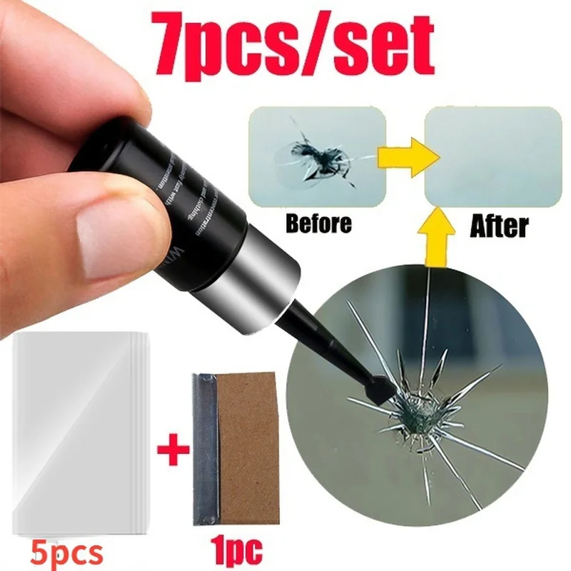 Car Window Glass Cracked Repair Fluid Agent Windshield Nano Repair