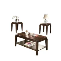 Docila Coffee Table Set - 3 Piece Pack with 1 Coffee Table and 2 End Tables 2