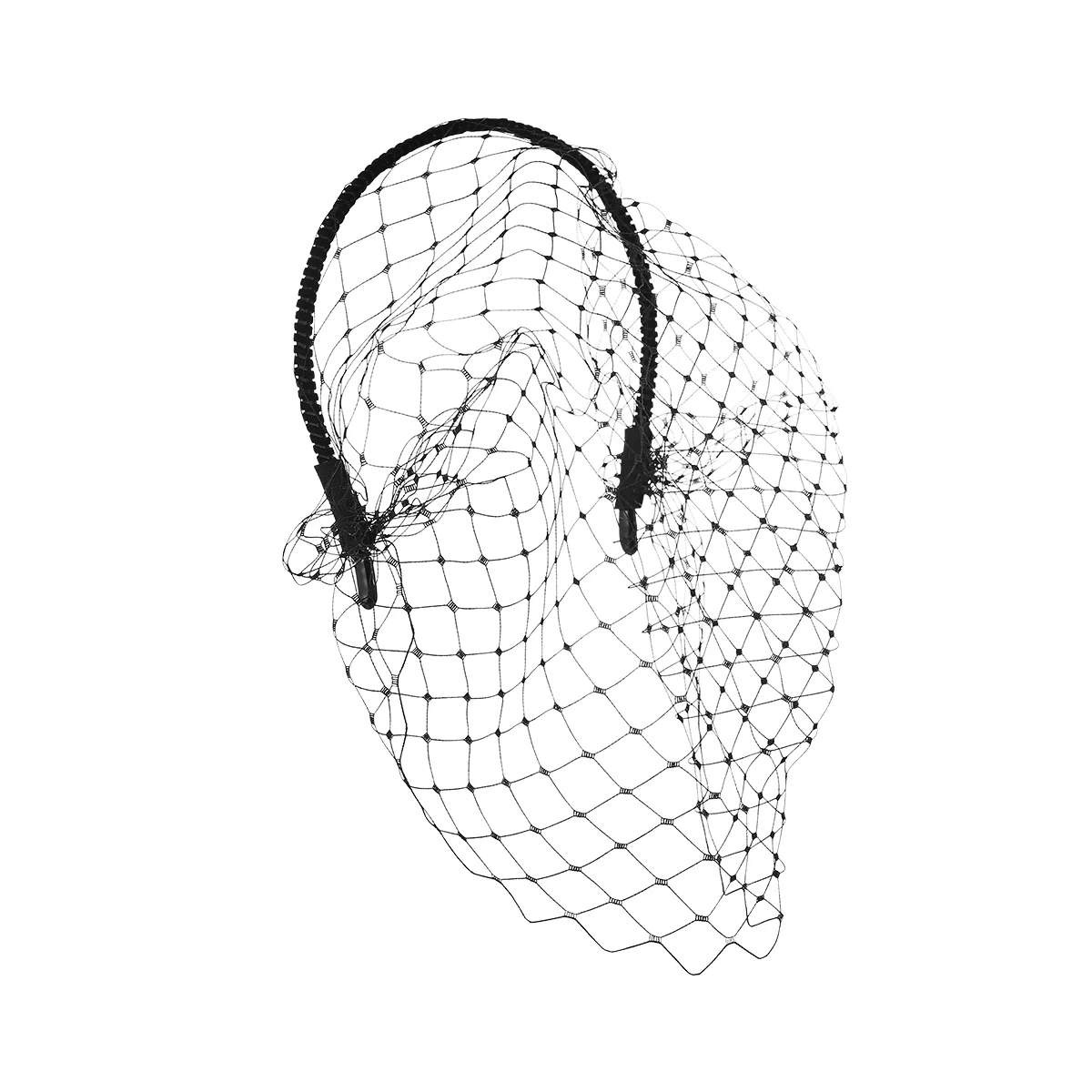 

Vintage Head Band Hair Headband Simple Elegant Mesh Headdress for Woman Girl (Black)
