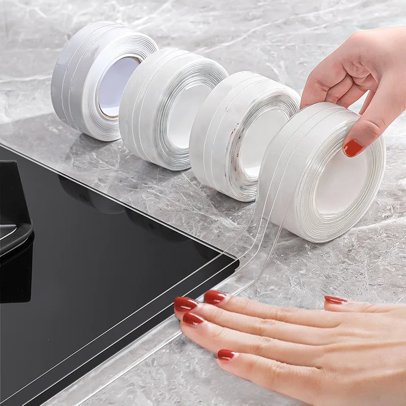 Nastro Sigillante Impermeabile Bagno Cucina Bagno Doccia Lavandino Bagno Striscia Di Tenuta Pvc Autoadesivo Nastro Sigillante Adesivo Da Parete