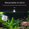 Extendable Aquarium Square Net - Stainless Steel Fish & Shrimp Catcher w/Foldable Handle, Tank Clean Tool for Plant/Algae 6