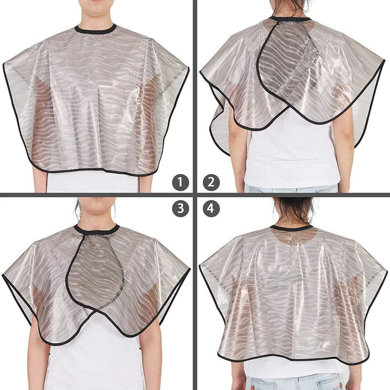 Mantella per Taglio Capelli in TPU, Impermeabile, Leggera e Facile da Pulire, Accessorio per Parrucchieri e Styling Domestico - immagine 5