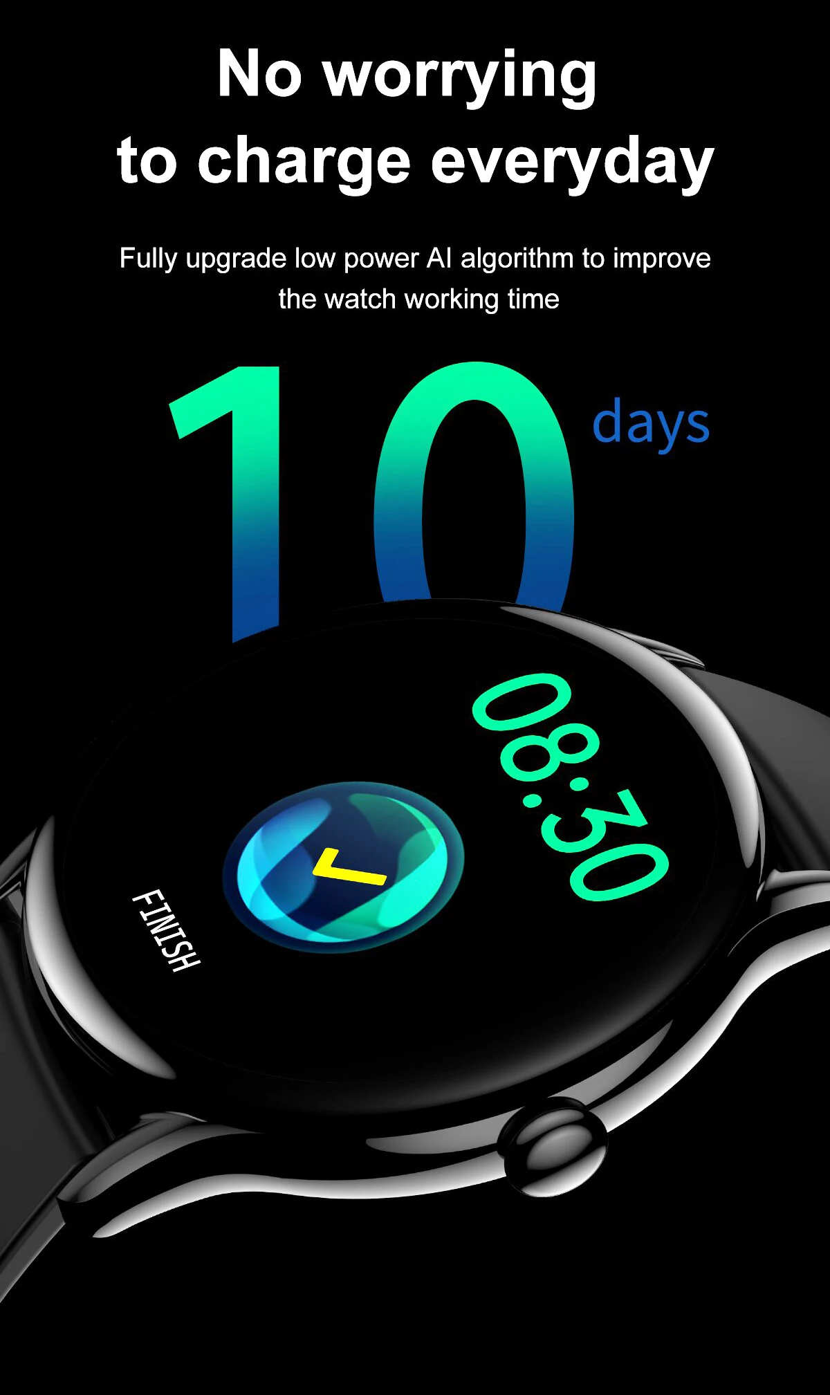 Smart Watch Women 1.32 inch 360*360 HD Screen Smartwatch Men Heart Rate Blood Pressure Monitor Sport Fintess Tracker for Android