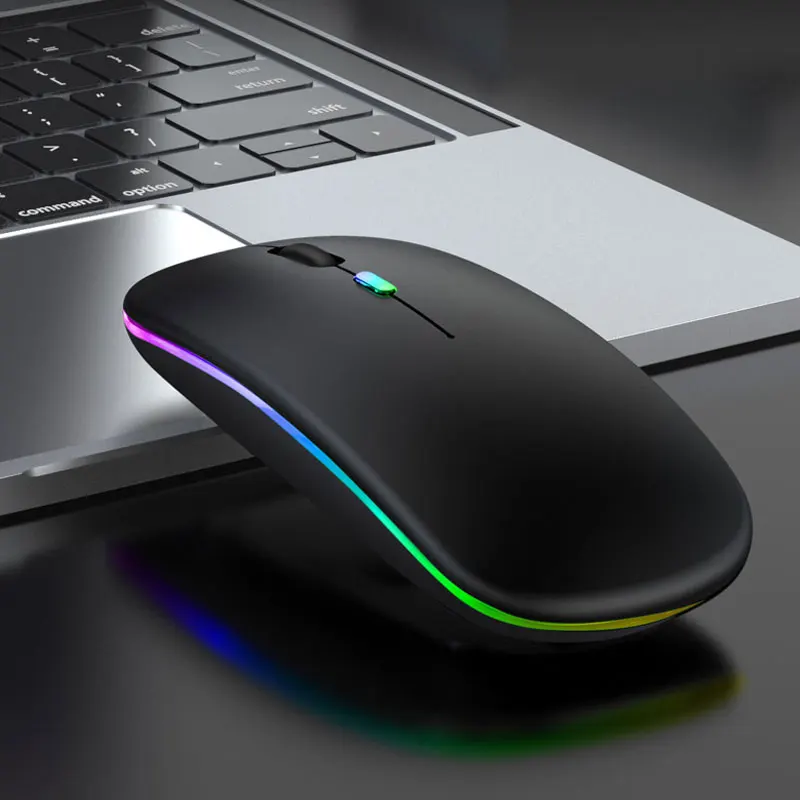 recarregável, Luz RGB, Computador portátil, PC, Macbook Gaming, 2.4GHz, 1600DPI