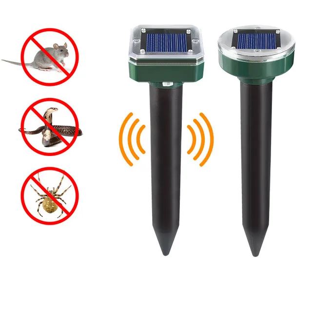 2/4 db Napelemes Ultrahangos Sonic Egér Mólos Kártevő Rágcsáló Taszító Udvari Led -Es Lefereler Kültéri Lámpa Udvar Kertje - Image 2