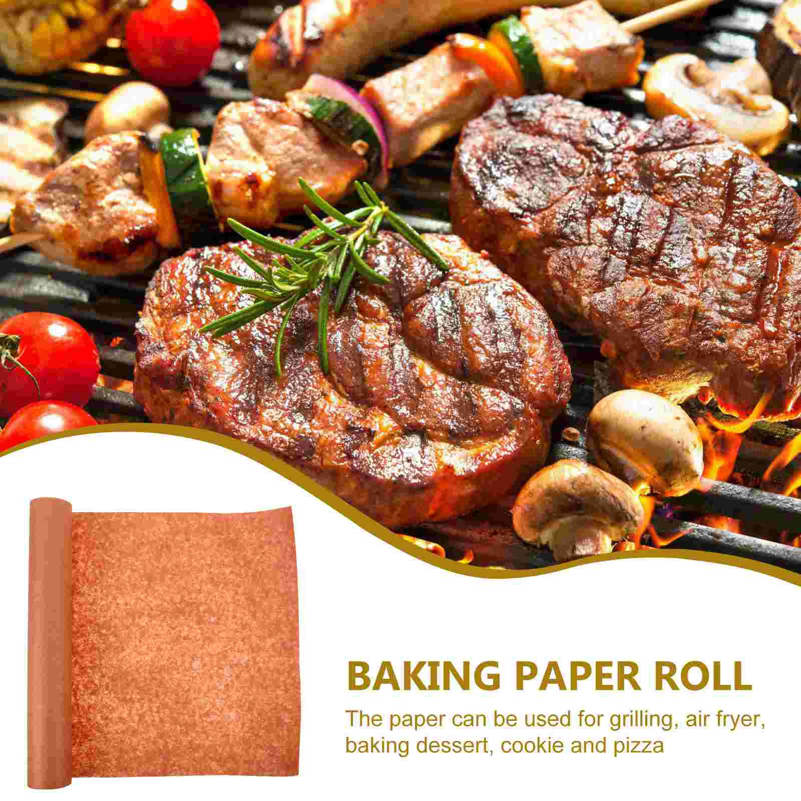 1 Roll Smoking Meat Wrapping Paper Butchers Paper Roll BBQ Meat Non-sticky Wrapping butcher paper