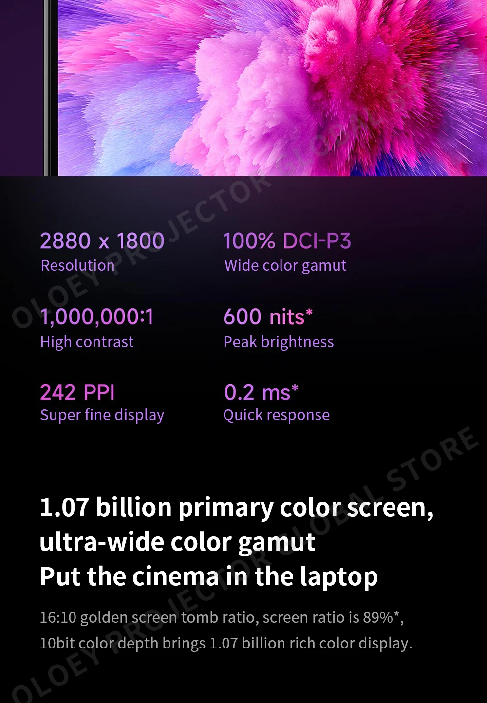 Xiaomi Mi Book Pro14: Ryzen AMD R7-6800H/R5-6600H, 2.8K OLED, 16GB RAM, 512GB/1TB SSD, 14-Inch Office Notebook Description Image.This Product Can Be Found With The Tag Names Computer Office, Laptop, Laptops