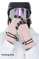 Women Ski Gloves Waterproof Cycling Gloves Winter Touch Screen Bicycle Gloves Outdoor Scooter  Riding Motorcycle Ski Warm Glove 1