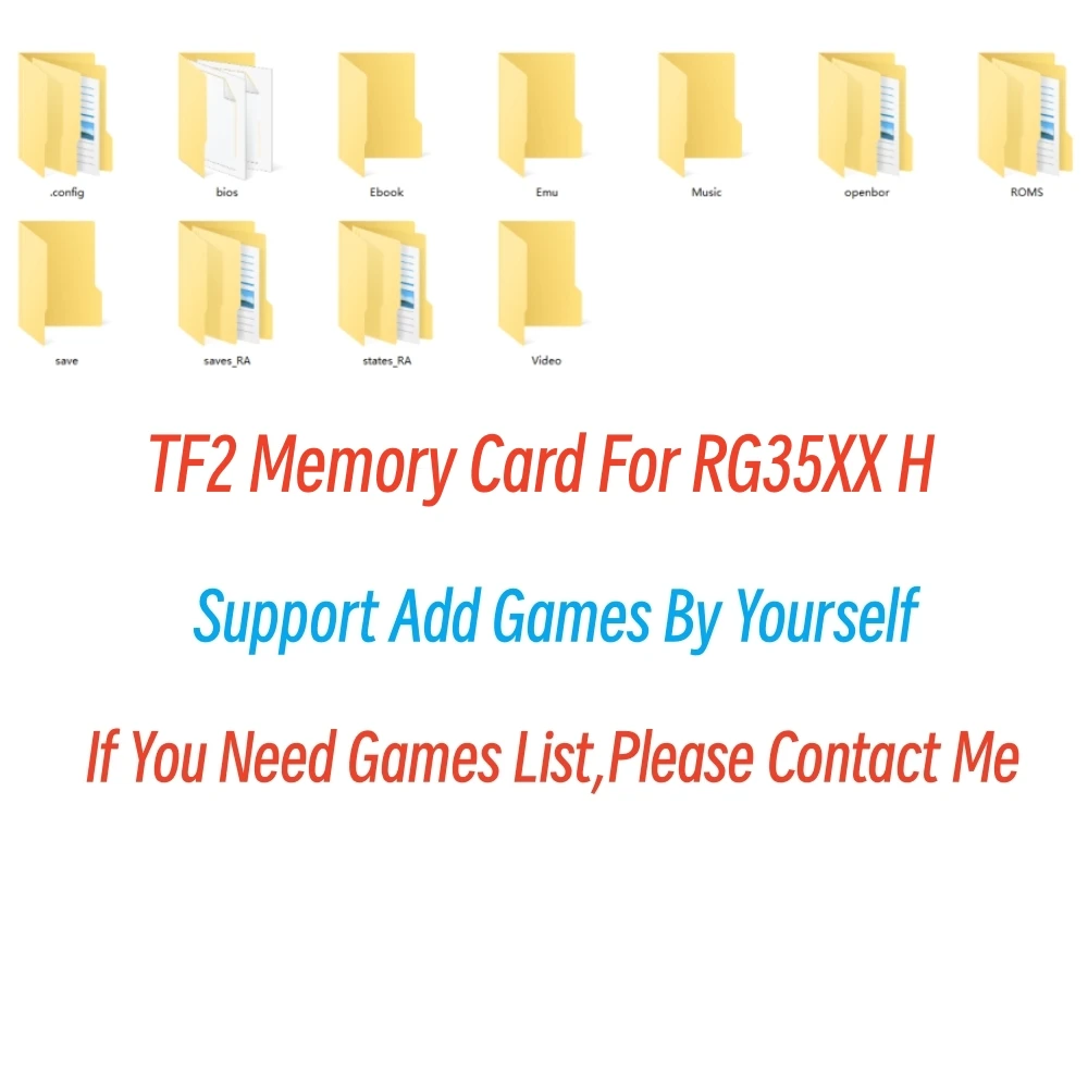 30000 Free Games Memory Card RG35XX H Game Console TF2 Game Card 64GB 128GB Replacement Repair Accessories memory card flash card flash memory card game card