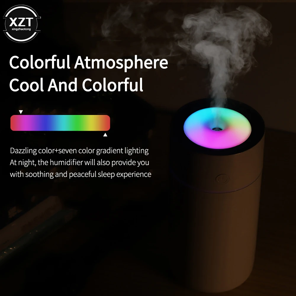 Air Humidifier air humidifier air freshener Air Freshener Oil Diffuser Usb MINI 320ML Ultrasonic Romantic Light Mist Maker Purifier Aromatherapy for Home Car