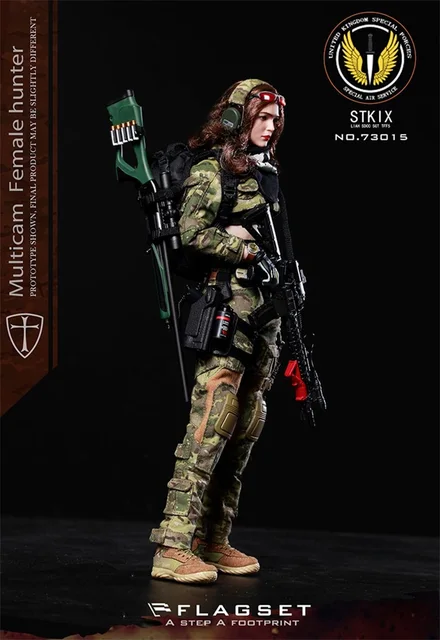 Flagset 1/6 マルチカム ハンター アンジェラ  FS-73015 Flagset Fs 73015 Scale 1/6 Female Battle War Angel Mc Angela