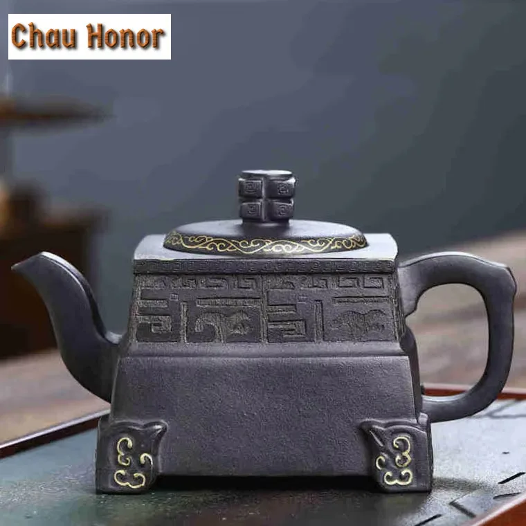 380ml Yixing High-end Handmade Tea Pot Famous Purple Clay Teapot Home Kettle Chinese Tea Ceremony Customized Collection Gifts