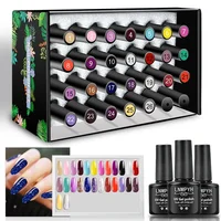 Nail Polish Set Color Nail Gel Polish Kit Semi Permanent Soak Off Gel UV LED Varnishes Base Top Coat DIY Nail Art Gel Polish Kit 2
