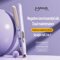 Professional Hair Straightener, Curling Iron And Straightener 2 in 1, 10 Seconds Fast Heat Safe Hair Styling Appliances 2