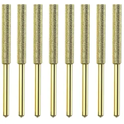Premium Titanium-Plated Diamond Chainsaw Sharpener Set - 8 Pieces - 5.5mm
