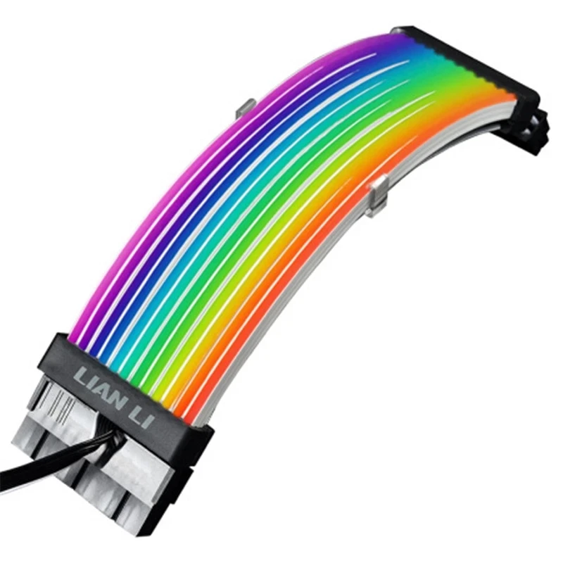 Lian li Strimer Plus Argb Cabo de Extensão 24pin Motherboard Extensão Gpu Duplo Triplo 8pin Extensão Strimer Rainbow Cable - Imagem 6