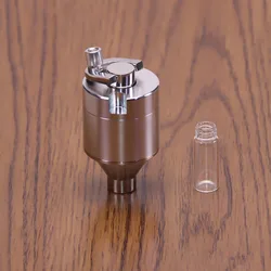 Large and Small Diameter Metal Herb Grinder with Bottom Funnel and Glass (801165-43)