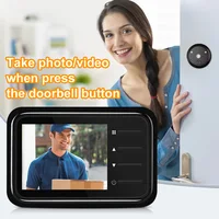2.4Inch LCD Door Peephole Camera IR Night Vision Video Eye Door Bell Visual Doorbell Security Protection Camera - Image 2