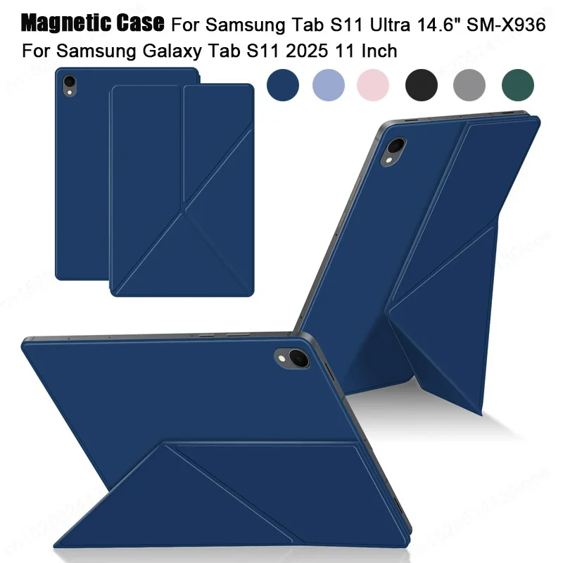 Elegant Magnetic Smart Book Cover for Tablets - Premium Protection & Style