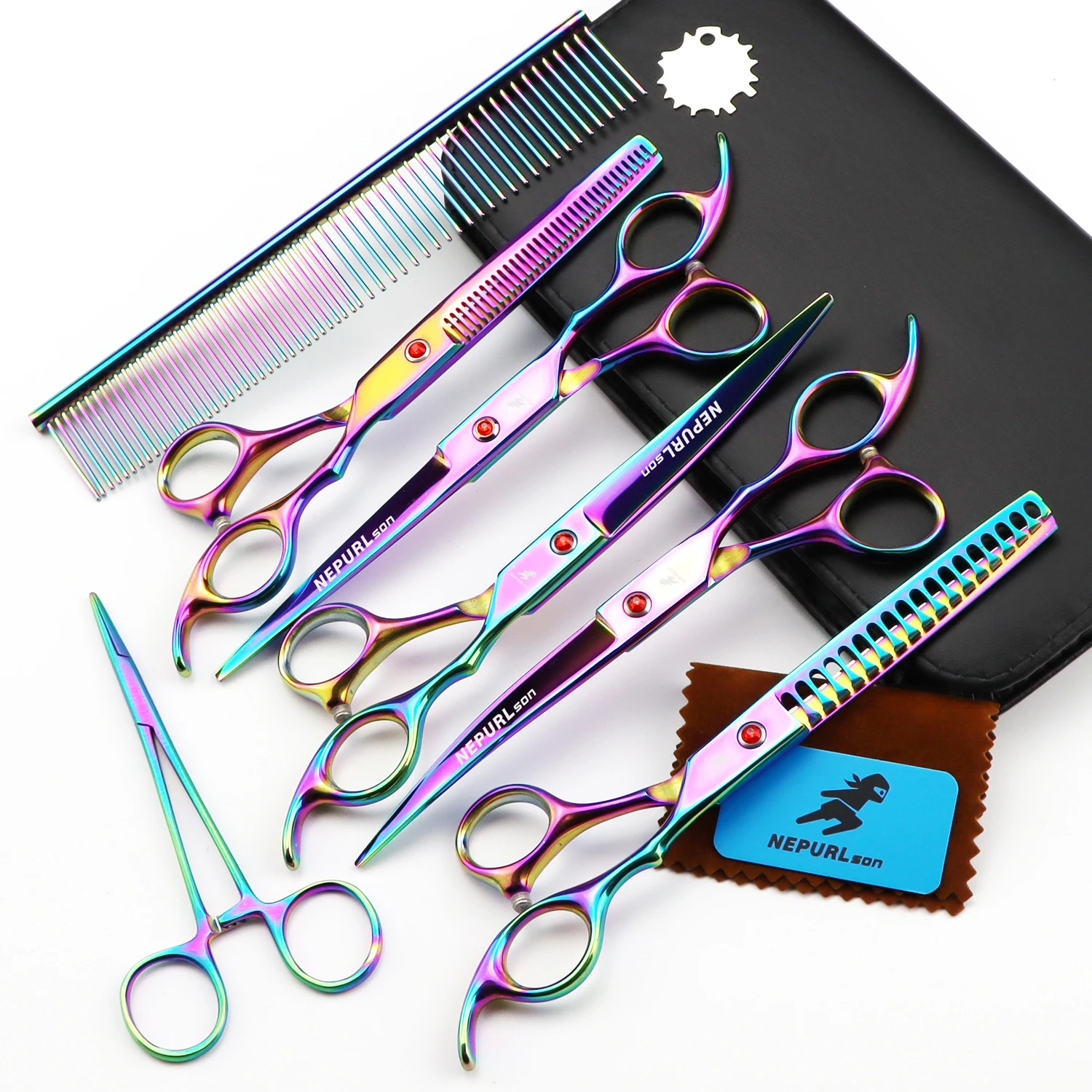 7/8.0 inch Pet grooming scissors set