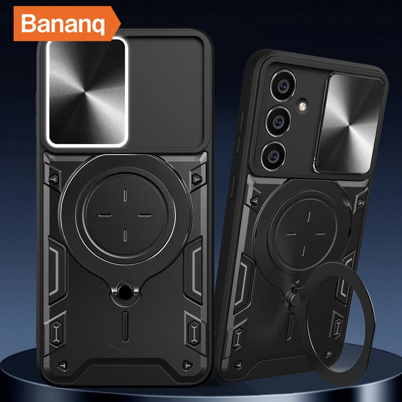 

Bananq Slide Lens Case For Samsung S24 Plus Ultra M54 M53 M33 M23 M13 Cover For Galaxy A54 A34 A72 A71 A53 A52 A33 A32 A21S A03