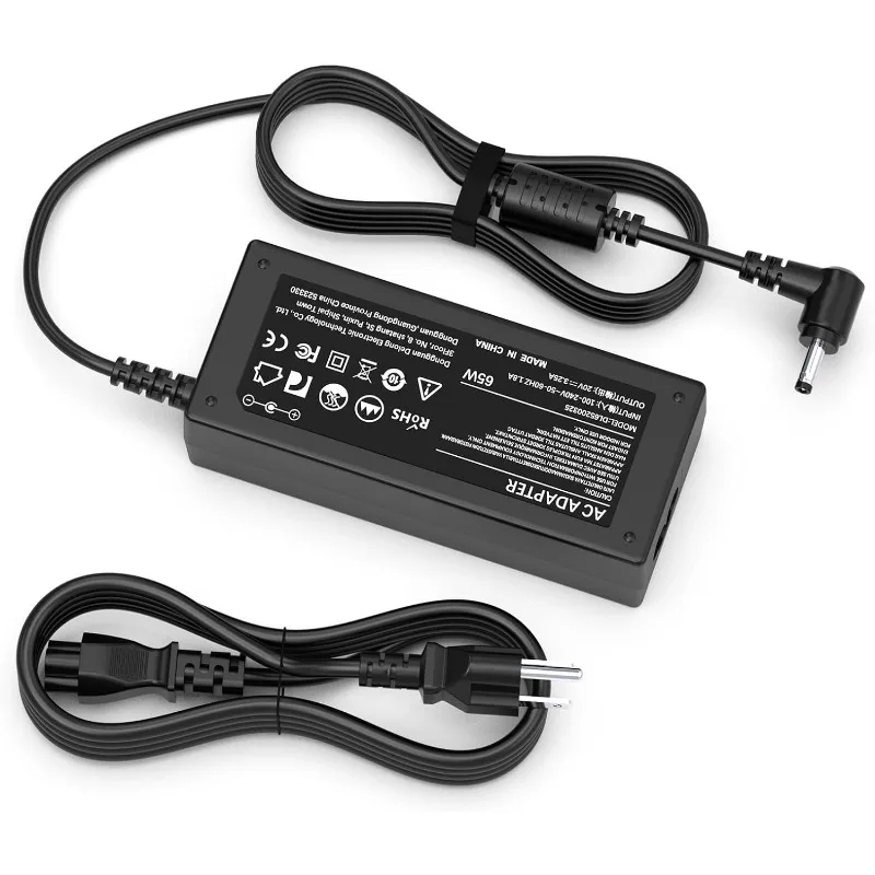 65W Laptop Charger For Lenovo - Replacement AC Adapter For IdeaPad, Flex, Yoga Series