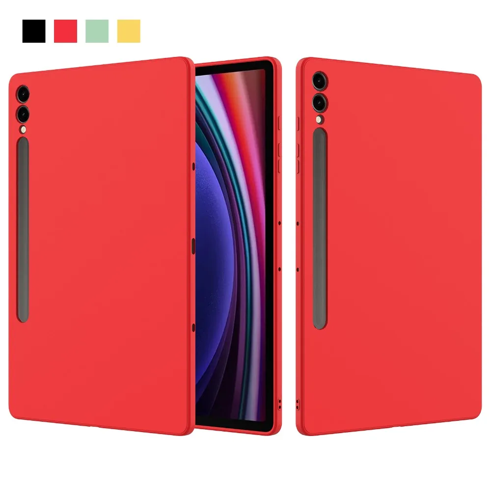 Soft Shockproof Liquid Silicone Skin Feeling Tablet Cover Capa para Samsung Galaxy Tab s9 Ultra Plus 14.6 12.4 11 2023