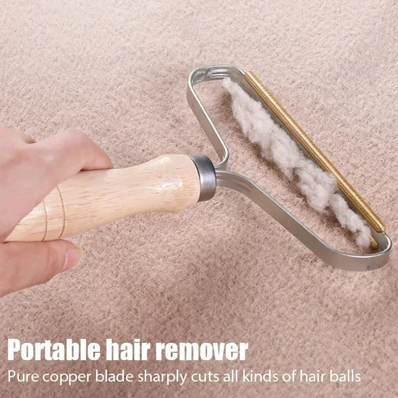 Pet Hair Remover Portable Manual Scraper Lint Cleaner Sticky Brush Cat Hair Removal Brush Hair Removal Tool Cat Accessories 2