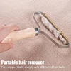 Pet Hair Remover Portable Manual Scraper Lint Cleaner Sticky Brush Cat Hair Removal Brush Hair Removal Tool Cat Accessories 2