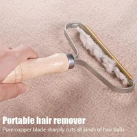 Pet Hair Remover Portable Manual Scraper Lint Cleaner Sticky Brush Cat Hair Removal Brush Hair Removal Tool Cat Accessories 2