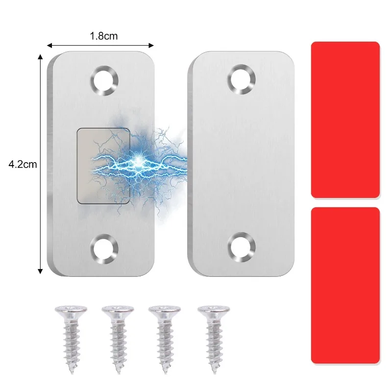Magnetic Door Catch Ultra-Thin Cabinet Catches Door Closed Magnets Sheet Adhesive Closet Drawer Window Magnet Latches
