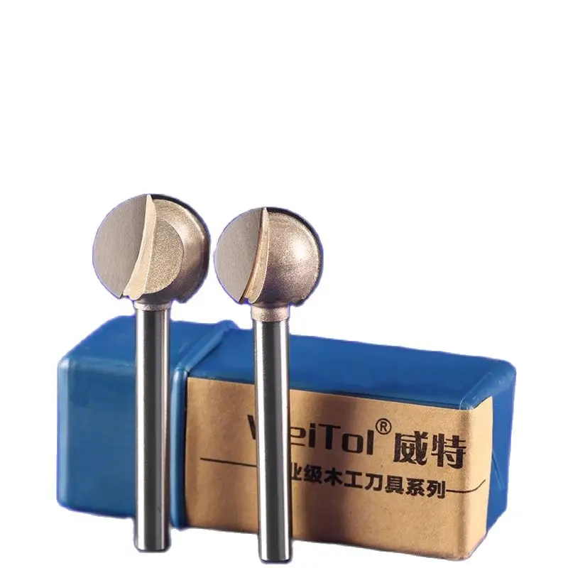 

WeiTol 6mm CNC wood machine Solid Carbide bit round carving bit Decorative Line Cutter woodworking cupboard door milling cutter