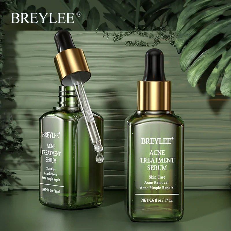 BREYLEE Acne Treatment Serum Facial Essence Liquid Shrink Pores   Acne Removal Repair Serum17ml 2