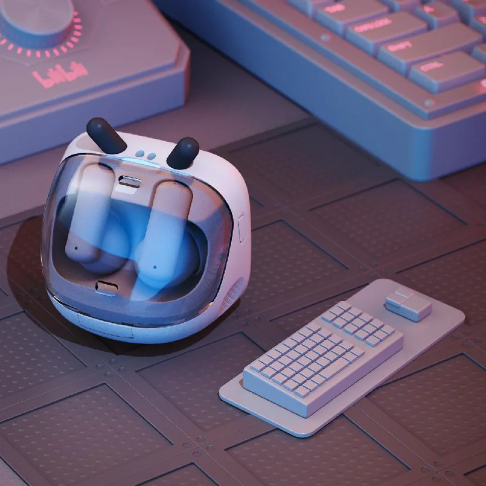 【新品】初音ミク × ビリビリ　限定ワイヤレスイヤホン cube face 初音ミク bilibili タッチパネル ワイヤレスイヤホン CUBE FACE - メルカリ