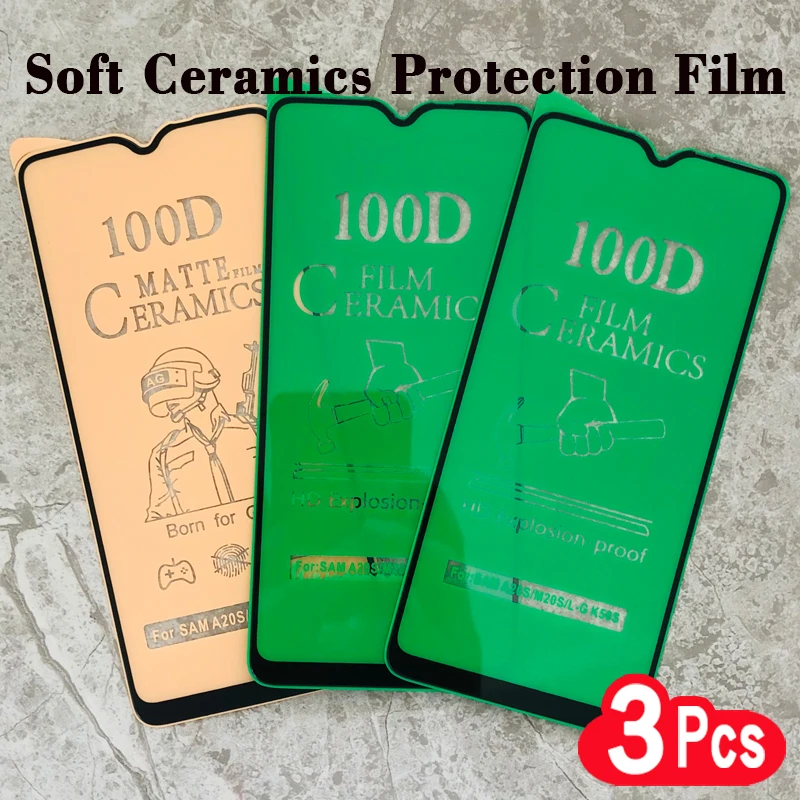 

3Pcs Soft Matte Ceramic Protective Film For Samsung A10S A20S A30S A50S A21S A02S A03S A04S M40S M31S Screen Protector Glass