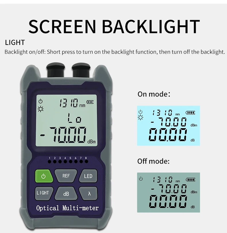4 in 1 Optical Power Meter fc Port Tester VFL5km 15km 30km Gigabit Fiber Meter Power Meter Fiber Optic Free Shipping