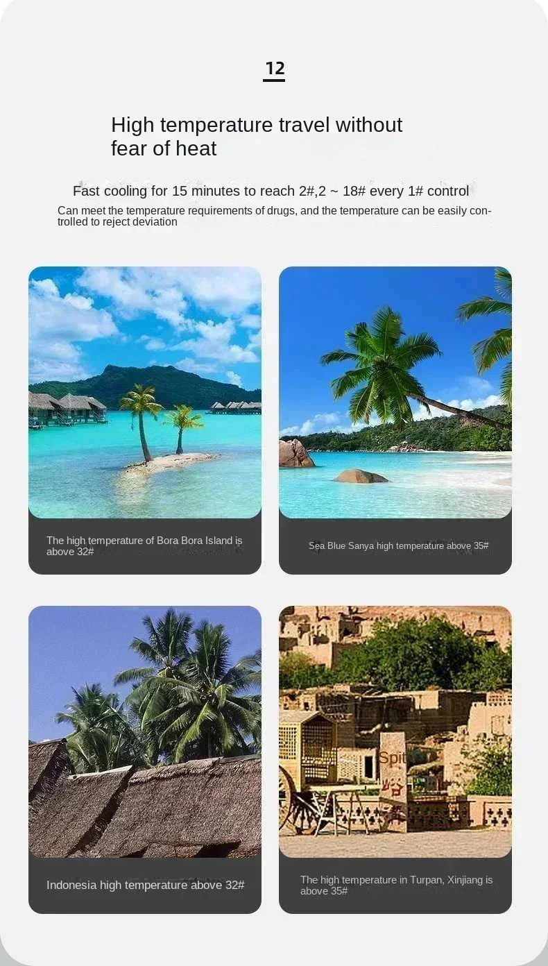 5V 110V-240V Portable Insulin Refrigerator Mini Home 0-18℃ Refrigeration USB Plug In Small Refrigerator Without Battery