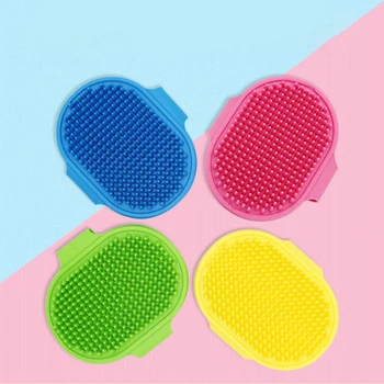 Soft Rubber Pet Bath Brush – Silicone Dog & Cat Comb, Massage & Hair Remover 1