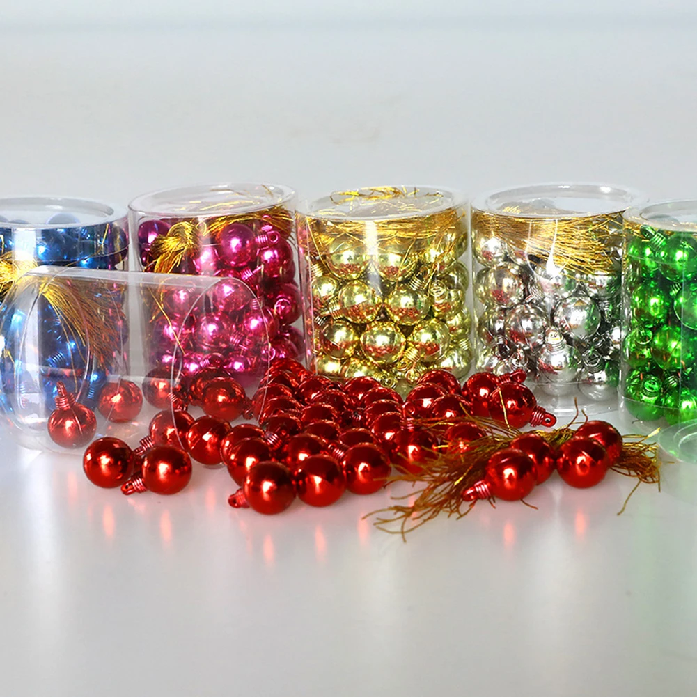 Description Picture 4 of item48pcs Christmas Xmas Tree Ball Bauble Hanging Home Party Ornament Decorate Trees Decoration Balls Party Hanging Pendant Navidad