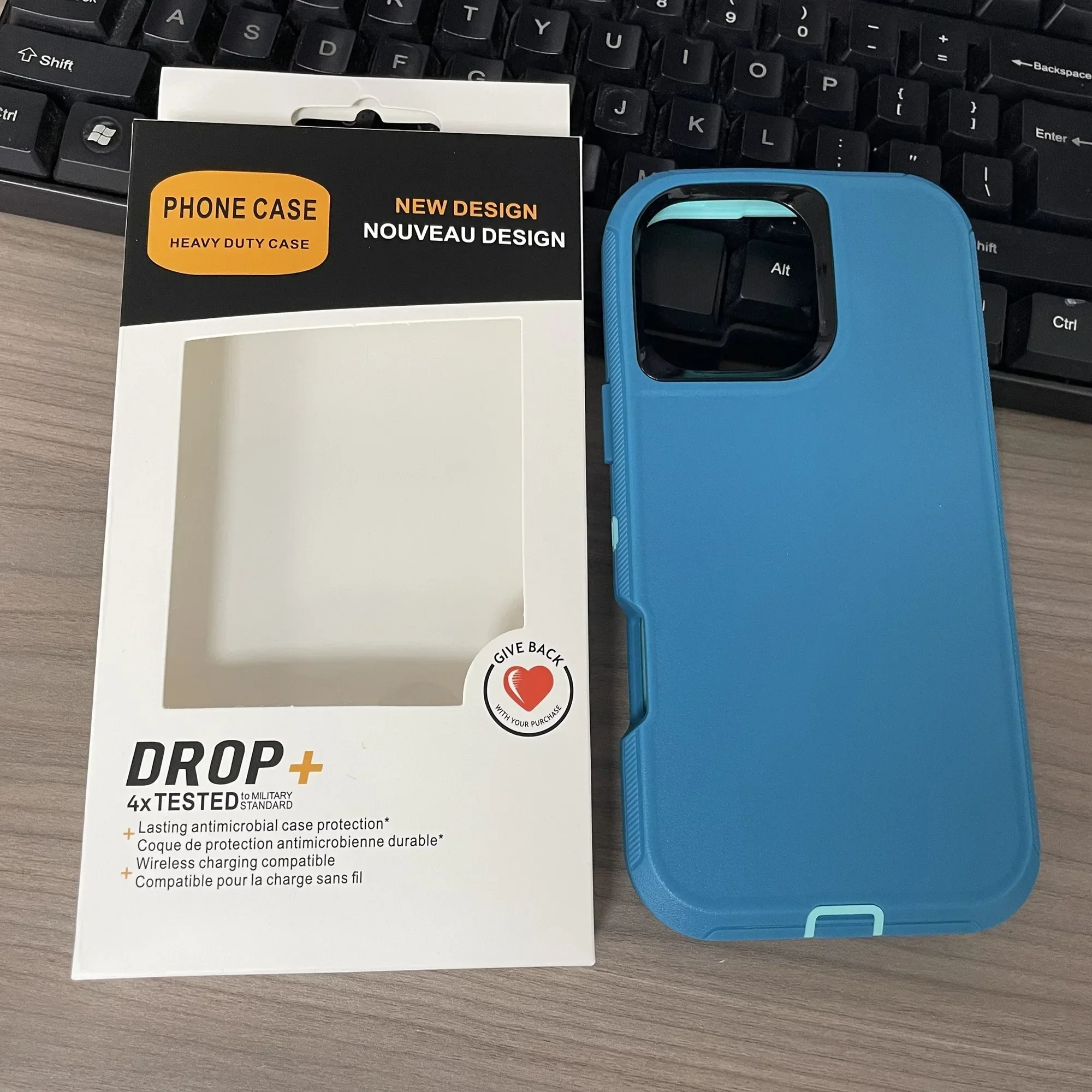 Dual Layer Heavy-Duty Shockproof Rugged Phone Case with Box