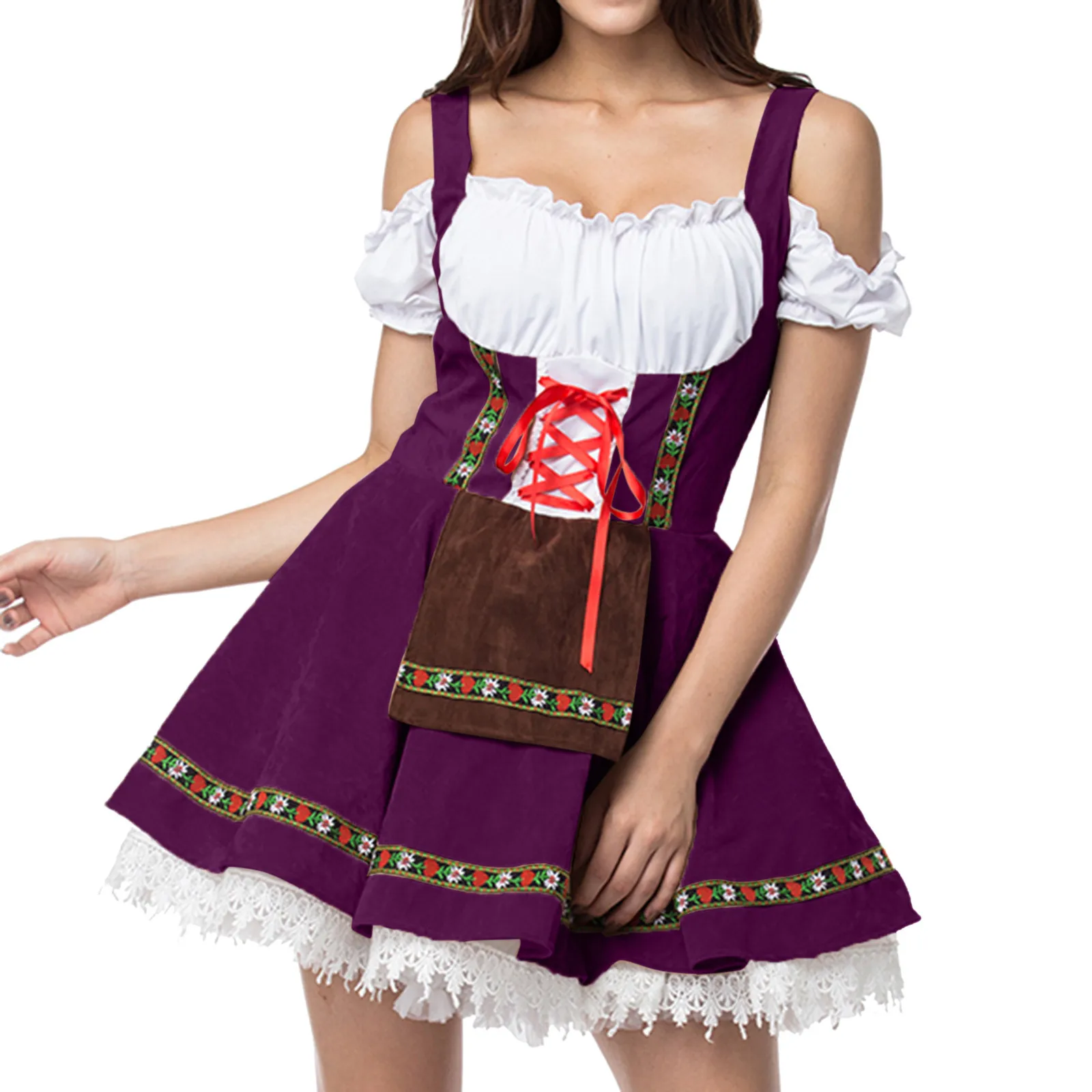 

Traditional Couples Oktoberfest Costume Parade Tavern Bartender Waitress Outfit Cosplay Costumes Carnival Fancy Party Dresses