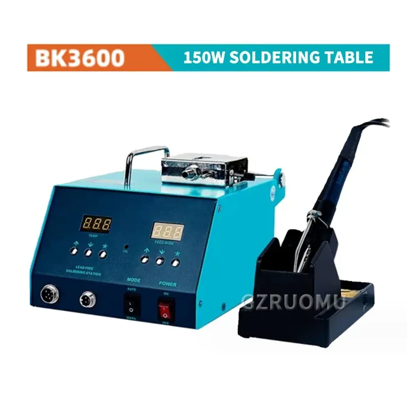 BK3600 Automatic Soldering Machine Auto Send Tin Intelligent Lead-Free Soldering Station Digital Display BGA Rework Wire Feeder