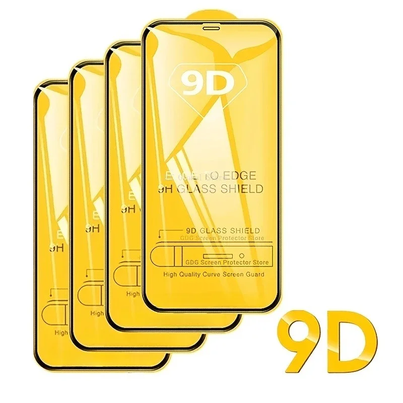 

4Packs 9D Tempered Glass For IPhone 11 Pro Max 14 15 Plus 12 13 Mini Screen Protector For IPhone 14 Pro Max 7 8Plus XR XS Max