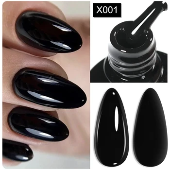 LILYCUTE 7ML Smalto per unghie gel di colore bianco nero Estate Gel colorato per unghie Gel UV semipermanente Soak Off Vernici gel UV LED 1