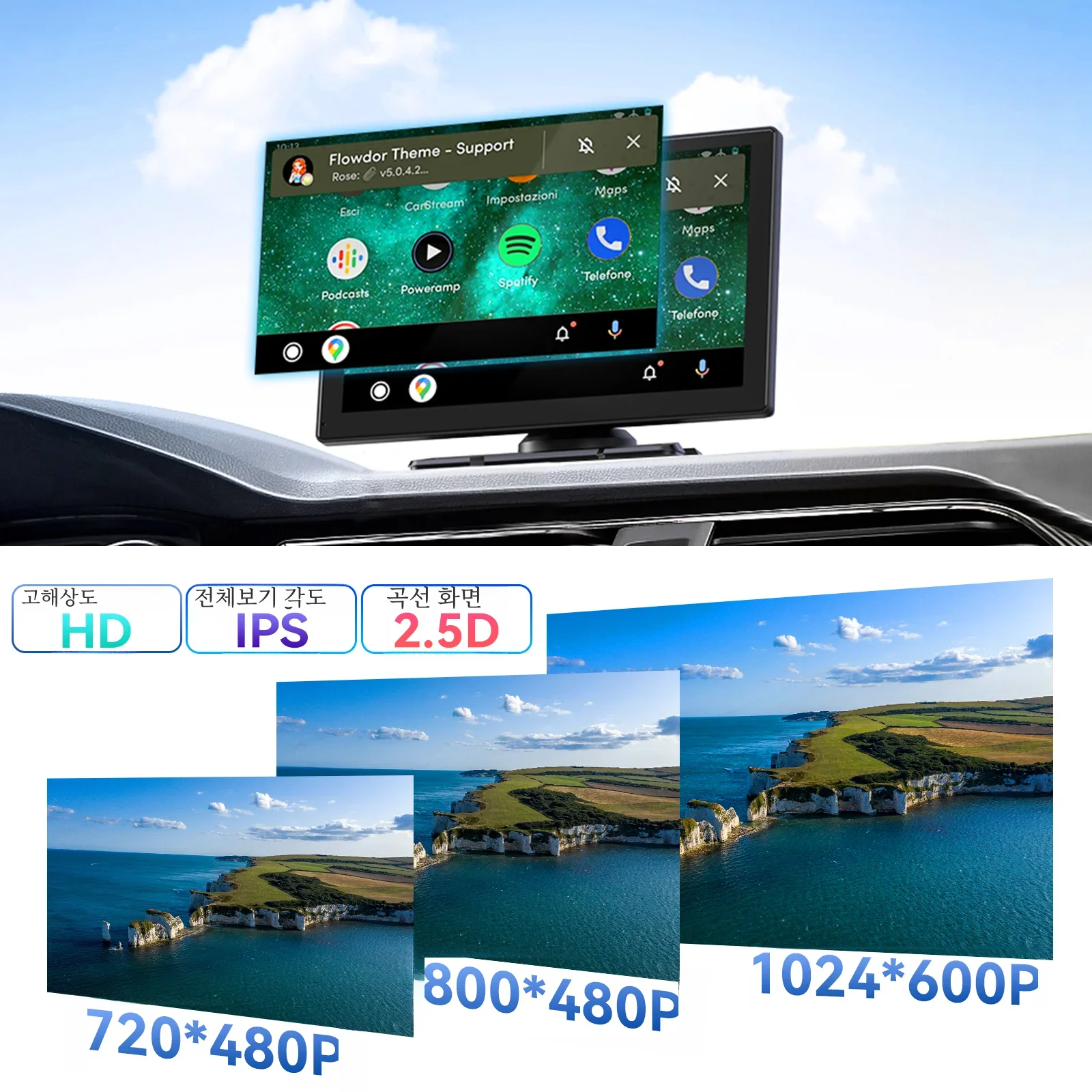  ޴ Ʈ ũ  ī÷, ȵ̵ ڵ 4K DVR  1080P Ĺ ī޶,   GPS , 9 ġ